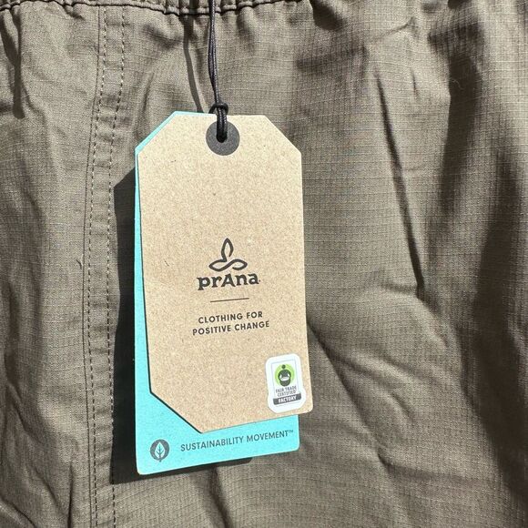 Prana Women's Double Peak Mini Skort Cargo Green Sz 8 NWT - Picture 4 of 6